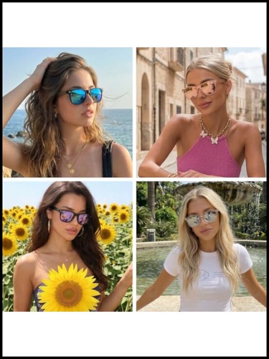 Polarized Sunglasses UV400 Protection Mirrored Lens Classic Frame Lightweight main image 6